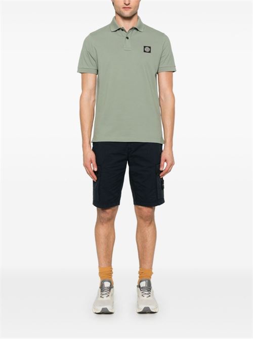 Bermuda Shorts with Compass Application STONE ISLAND | L100011S0010V0020